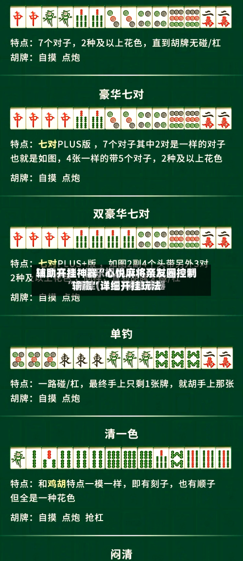 辅助开挂神器“心悦麻将亲友圈控制输赢”详细开挂玩法-第3张图片
