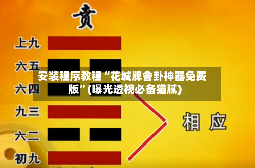 安装程序教程“花城牌舍卦神器免费版”(曝光透视必备猫腻)-第3张图片