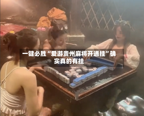 一键必胜“爱游贵州麻将开通挂”确实真的有挂-第3张图片