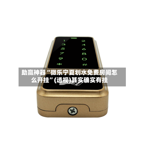 助赢神器“微乐宁夏划水免费房间怎么开挂”(透视)其实确实有挂