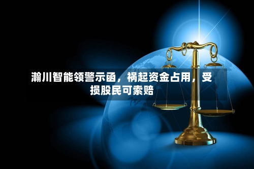 瀚川智能领警示函	，祸起资金占用，受损股民可索赔-第2张图片