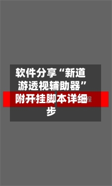 软件分享“新道游透视辅助器”附开挂脚本详细步-第3张图片