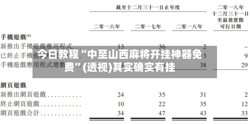 今日教程“中至山西麻将开挂神器免费	”(透视)其实确实有挂-第2张图片