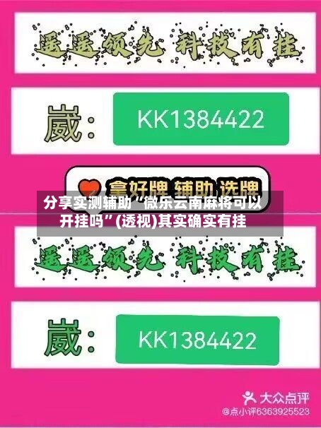 分享实测辅助“微乐云南麻将可以开挂吗	”(透视)其实确实有挂-第2张图片