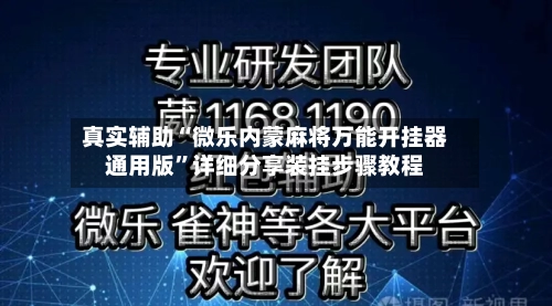 真实辅助“微乐内蒙麻将万能开挂器通用版”详细分享装挂步骤教程-第3张图片
