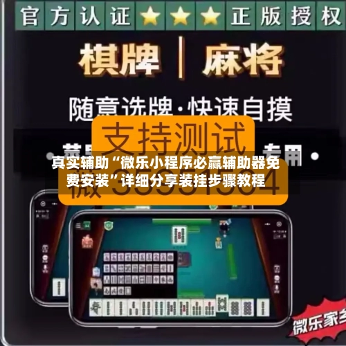 真实辅助“微乐小程序必赢辅助器免费安装”详细分享装挂步骤教程-第3张图片