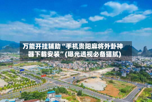 万能开挂辅助“手机贵阳麻将外卦神器下载安装”(曝光透视必备猫腻)-第3张图片