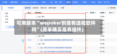 可用版本“wepoker到底有透视软件吗	”(原来确实是有插件)-第2张图片