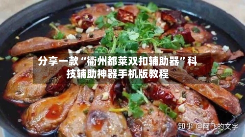 分享一款“衢州都莱双扣辅助器”科技辅助神器手机版教程