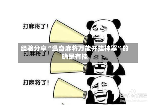 经验分享“迅奇麻将万能开挂神器	”的确是有挂-第2张图片