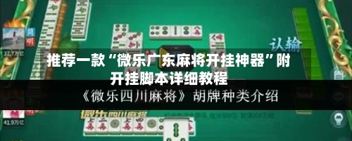 推荐一款“微乐广东麻将开挂神器”附开挂脚本详细教程-第3张图片