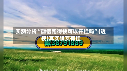 实测分析“微信跑得快可以开挂吗”(透视)其实确实有挂-第2张图片