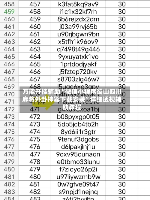 万能开挂辅助“微信小程序蜀山四川麻将外卦神器下载安装”详细透视辅助教程-第2张图片