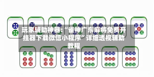 玩家辅助神器:“雀神广东麻将免费开挂器下载微信小程序”详细透视辅助教程-第2张图片