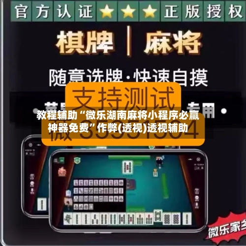 教程辅助“微乐湖南麻将小程序必赢神器免费”作弊(透视)透视辅助-第2张图片