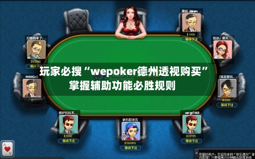 玩家必搜“wepoker德州透视购买”掌握辅助功能必胜规则-第2张图片