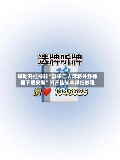 辅助开挂神器“微乐二人麻将外卦神器下载安装”附开挂脚本详细教程-第2张图片