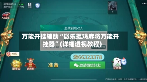 万能开挂辅助“微乐捉鸡麻将万能开挂器”(详细透视教程)-第2张图片