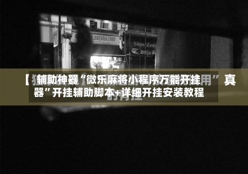 辅助神器“微乐麻将小程序万能开挂器”开挂辅助脚本+详细开挂安装教程-第2张图片