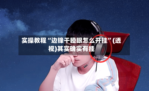 实操教程“边锋干瞪眼怎么开挂”(透视)其实确实有挂-第3张图片