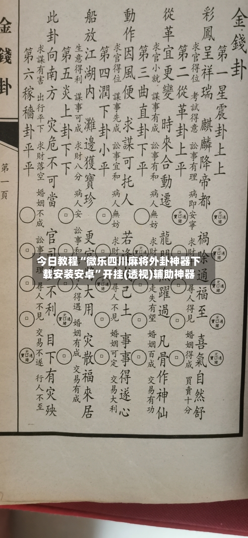 今日教程“微乐四川麻将外卦神器下载安装安卓	”开挂(透视)辅助神器-第2张图片