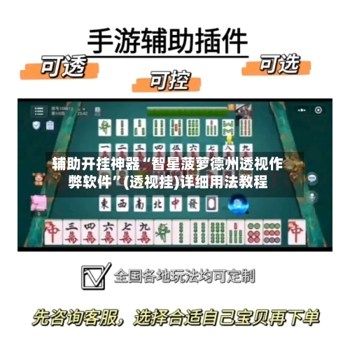 辅助开挂神器“智星菠萝德州透视作弊软件”(透视挂)详细用法教程-第2张图片