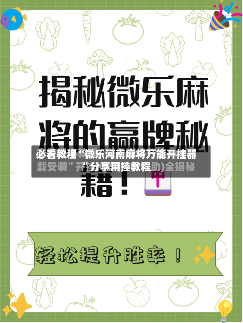必看教程“微乐河南麻将万能开挂器”分享用挂教程-第3张图片