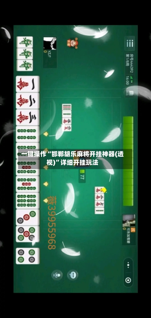 一键操作“邯郸胡乐麻将开挂神器(透视)”详细开挂玩法