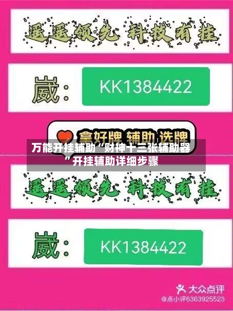 万能开挂辅助“财神十三张辅助器	”开挂辅助详细步骤-第2张图片