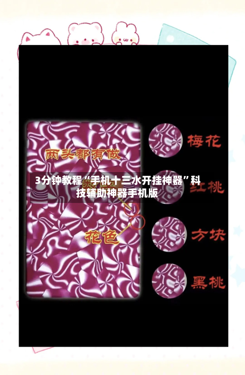 3分钟教程“手机十三水开挂神器”科技辅助神器手机版-第2张图片