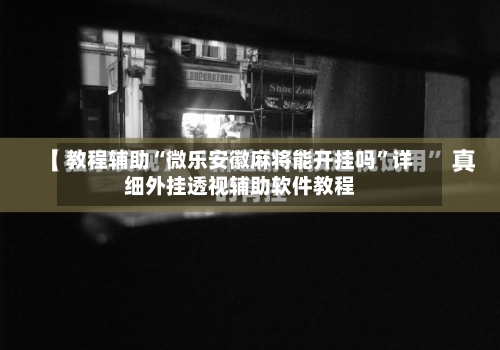 教程辅助“微乐安徽麻将能开挂吗	”详细外挂透视辅助软件教程-第2张图片