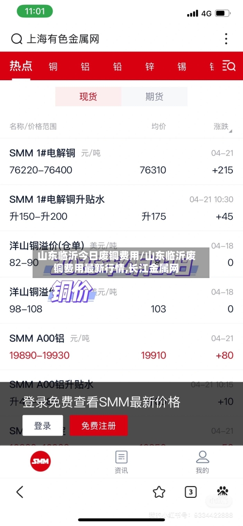 山东临沂今日废铜费用/山东临沂废铜费用最新行情,长江金属网