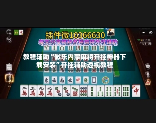 教程辅助“微乐内蒙麻将开挂神器下载安装”开挂辅助透视教程-第2张图片