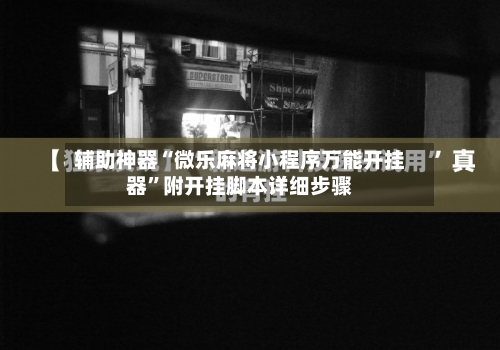 辅助神器“微乐麻将小程序万能开挂器”附开挂脚本详细步骤-第2张图片