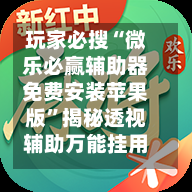 玩家必搜“微乐必赢辅助器免费安装苹果版”揭秘透视辅助万能挂用法-第2张图片