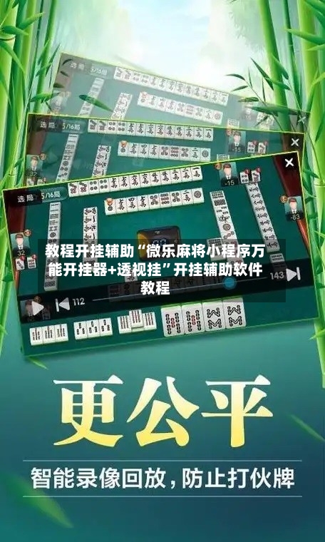 教程开挂辅助“微乐麻将小程序万能开挂器+透视挂”开挂辅助软件教程-第2张图片