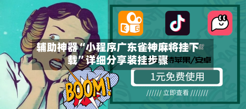 辅助神器“小程序广东雀神麻将挂下载”详细分享装挂步骤-第2张图片