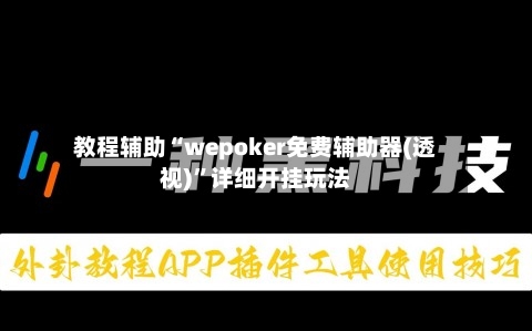 教程辅助“wepoker免费辅助器(透视)	”详细开挂玩法-第2张图片