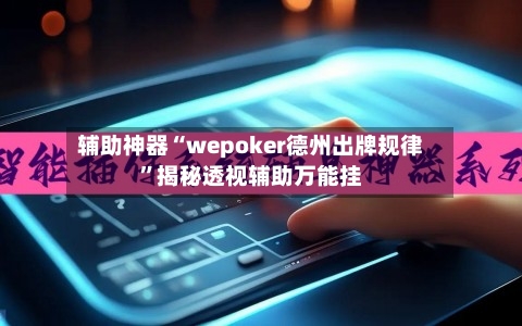 辅助神器“wepoker德州出牌规律”揭秘透视辅助万能挂-第3张图片