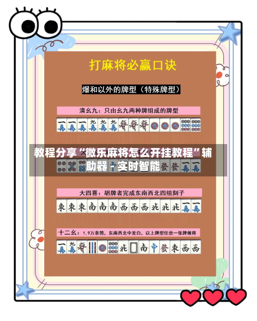 教程分享“微乐麻将怎么开挂教程”辅助器 - 实时智能-第3张图片