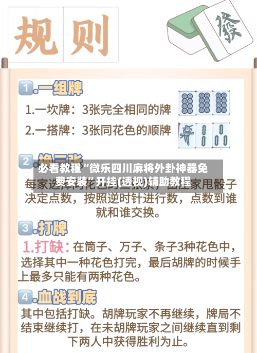 必看教程“微乐四川麻将外卦神器免费安装”开挂(透视)辅助教程-第2张图片
