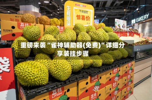 重磅来袭“雀神辅助器(免费)”详细分享装挂步骤