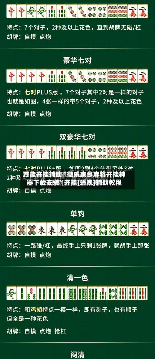 万能开挂辅助“微乐家乡麻将开挂神器下载安装”开挂(透视)辅助教程