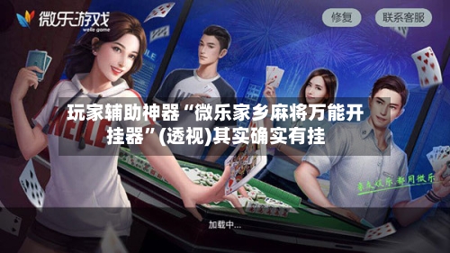 玩家辅助神器“微乐家乡麻将万能开挂器”(透视)其实确实有挂-第2张图片