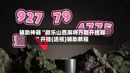 辅助神器“微乐山西麻将万能开挂器”开挂(透视)辅助教程-第3张图片