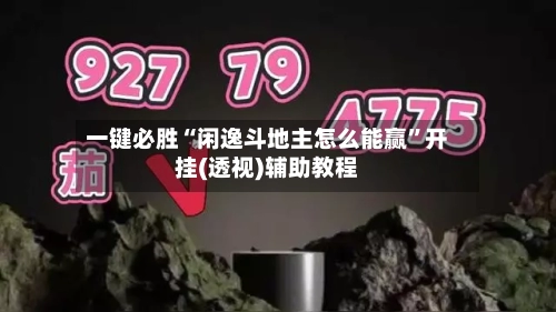 一键必胜“闲逸斗地主怎么能赢	”开挂(透视)辅助教程-第2张图片