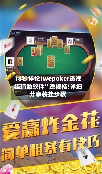 18秒详论!wepoker透视挂辅助软件”透视挂!详细分享装挂步骤-第2张图片