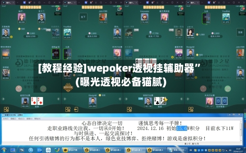 [教程经验]wepoker透视挂辅助器”(曝光透视必备猫腻)-第3张图片