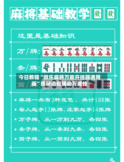 今日教程“微乐麻将万能开挂器通用版”揭秘透视辅助万能挂