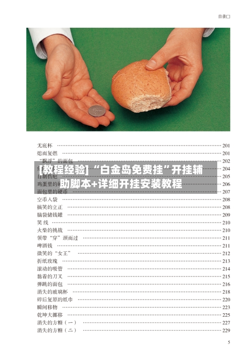 [教程经验] “白金岛免费挂”开挂辅助脚本+详细开挂安装教程-第2张图片